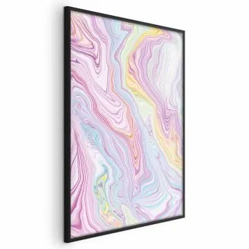 Plakat Kolorowy Sen 21x30 cm z ramą czarną bez marginesu