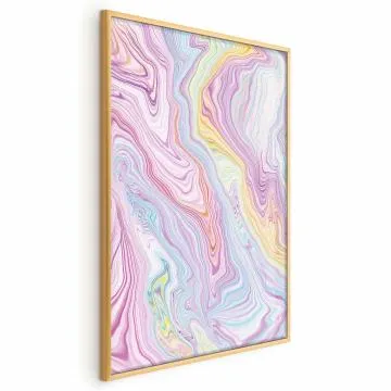 Plakat Kolorowy Sen 29,7x42 cm z ramą złotą bez marginesu