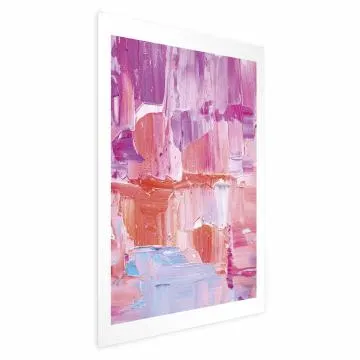 Plakat Kolorowe Pociągnięcia 30x21 cm bez ramy bez marginesu