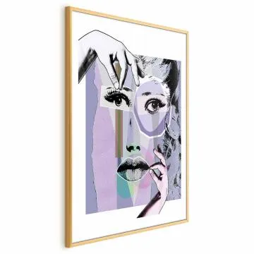 Plakat Chirurgia plastyczna 40x60 cm z ramą złotą z marginesem