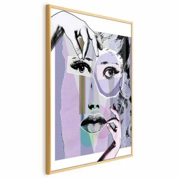 Plakat Chirurgia plastyczna 40x60 cm z ramą złotą bez marginesu