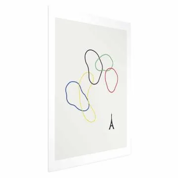Plakat Kolorowe koła 29,7x42 cm bez ramy z marginesem