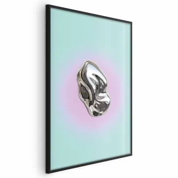 Plakat Metaliczna Forma 40x60 cm z ramą czarną bez marginesu
