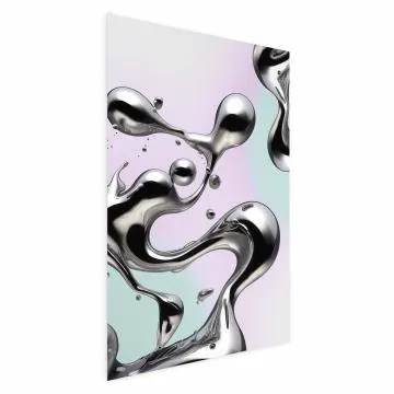 Plakat Metaliczne Płynności 40x60 cm bez ramy z marginesem
