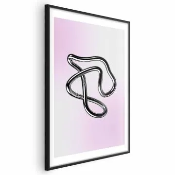 Plakat Srebrne Zawiłości 21x30 cm z ramą czarną z marginesem