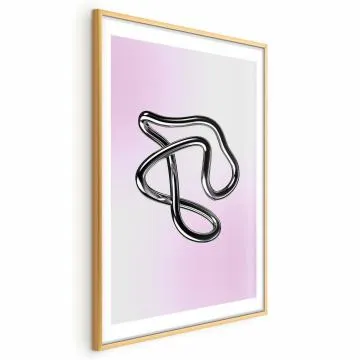 Plakat Srebrne Zawiłości 60x90 cm z ramą złotą z marginesem