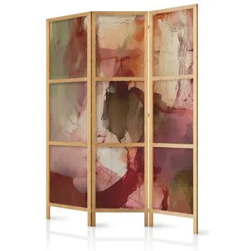 Parawan japoński Abstrakcje 135x172 cm 3-częściowy wielokolorowy