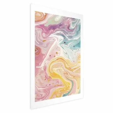 Plakat Kolorowy Chaos 60x90 cm bez ramy z marginesem