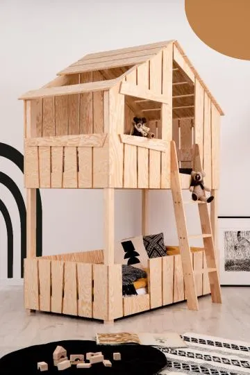 Łóżko piętrowe TED 80x160 sosna
