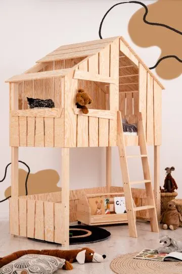 Łóżko piętrowe TED A 80x160 sosna