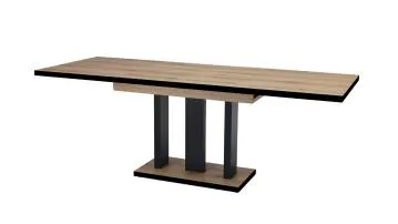 Stół rozkładany APPIA BLACK 130(210)x80 dąb evoke