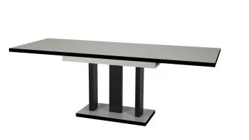 Stół rozkładany APPIA BLACK 130(210)x80 kaszmirowy