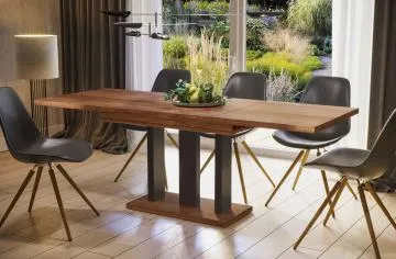 Stół rozkładany APPIA 130(210)x80 dąb stirling/czarny mat