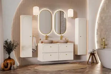 Szafka pod umywalkę DONNA SAND 2S 60cm beż piaskowy