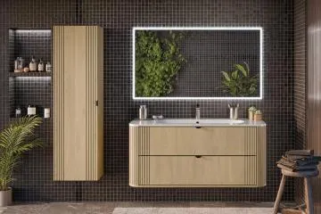 Szafka pod umywalkę OVALIA CREMONA 2S 120cm dąb cremona