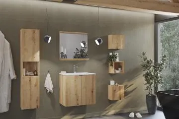 Szafka pod umywalkę NOVA OAK 82-50-2D 50cm dąb coast evoke