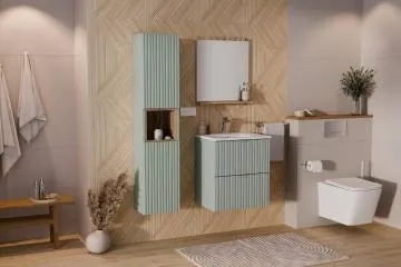 Szafka pod umywalkę LINE REED GREEN D 82-50-2S zielona