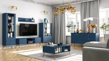Witryna wysoka BLU granatowa
