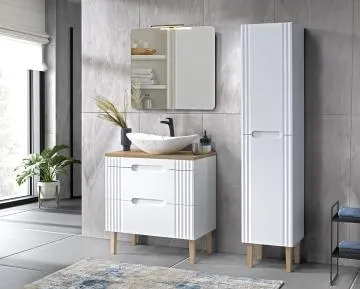 Szafka pod umywalkę FIJI WHITE 82 80cm biała