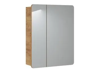 Szafka łazienkowa ARUBA 841 60 cm dąb z lustrem