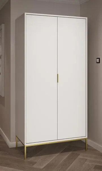 Szafa AUSTIN biała/złota