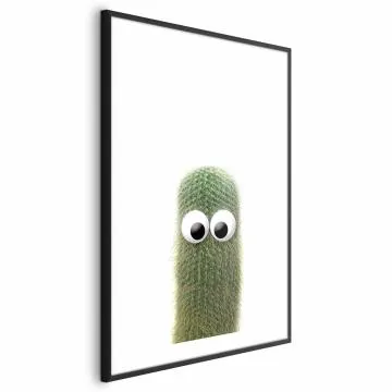 Plakat Kłujący przyjaciel 29,7x42 cm z ramą czarną z marginesem