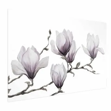 Plakat Malowane magnolie 90x60 cm bez ramy bez marginesu