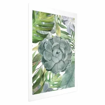 Plakat Tropikalna flora 29,7x42 cm bez ramy z marginesem