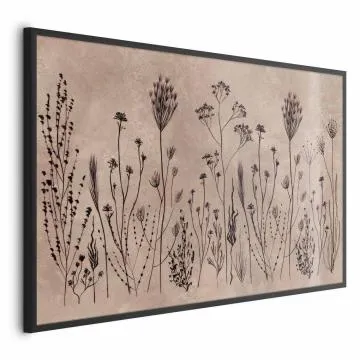Plakat Polne kwiaty 30x21 cm z ramą czarną bez marginesu