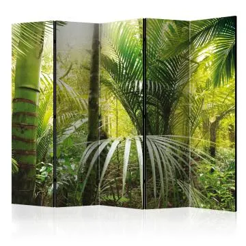 Parawan akustyczny Pejzaże 225x172 cm 5-częściowy zielony