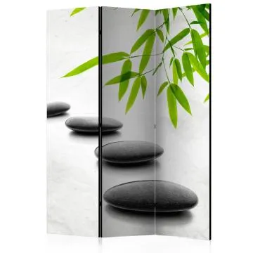 Parawan akustyczny Orient 135x172 cm 3-częściowy biały