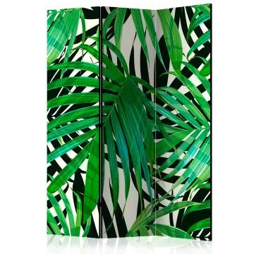 Parawan akustyczny Liście 135x172 cm 3-częściowy zielony