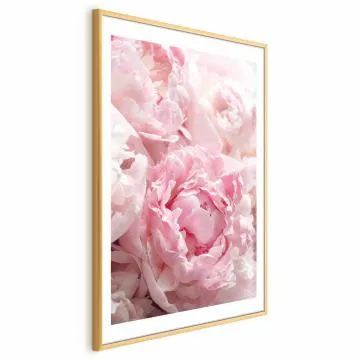 Plakat Nostalgia poranka 21x30 cm z ramą złotą z marginesem