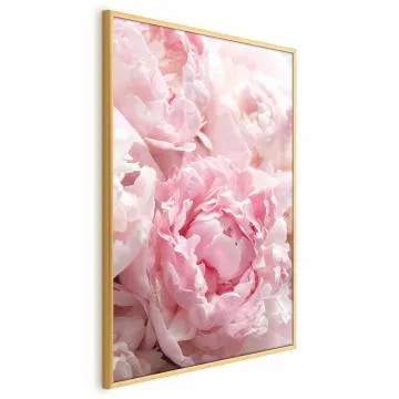 Plakat Nostalgia poranka 21x30 cm z ramą złotą bez marginesu