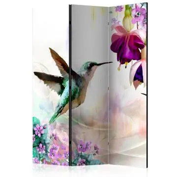 Parawan jednostronny Zwierzęta 135x172 cm 3-częściowy szary