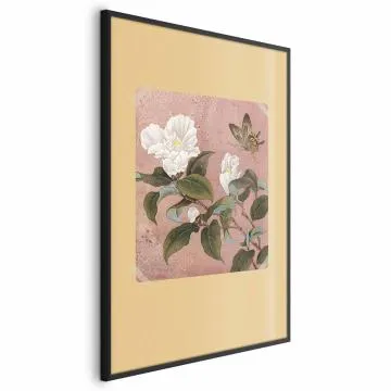 Plakat Kwiat azalii 40x60 cm z ramą czarną bez marginesu