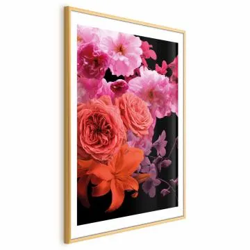 Plakat Wiosenna bryza 29,7x42 cm z ramą złotą z marginesem