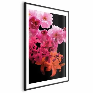 Plakat Wiosenne nasycenie 21x30 cm z ramą czarną z marginesem