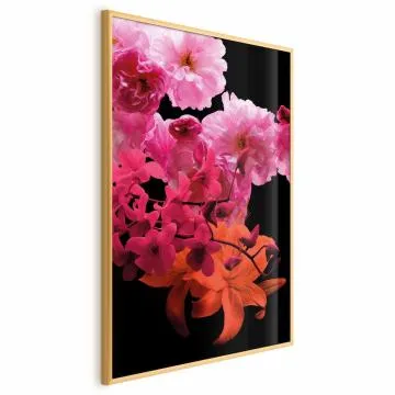 Plakat Wiosenne nasycenie 29,7x42 cm z ramą złotą bez marginesu
