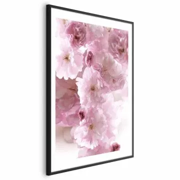 Plakat Kwiecista mgła 40x60 cm z ramą czarną z marginesem