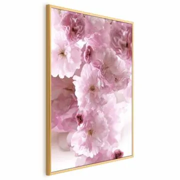 Plakat Kwiecista mgła 40x60 cm z ramą złotą bez marginesu