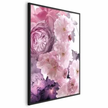 Plakat Wachlarz kwiatów 29,7x42 cm z ramą czarną bez marginesu