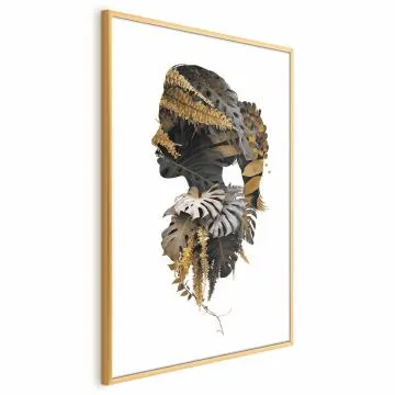 Plakat Człowiek dżungli 40x60 cm z ramą złotą bez marginesu