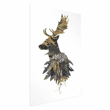 Plakat Leśny jeleń 29,7x42 cm bez ramy bez marginesu