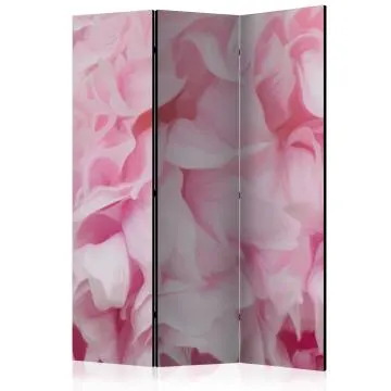 Parawan akustyczny Kwiaty 135x172 cm 3-częściowy różowy