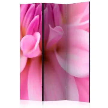 Parawan akustyczny Kwiaty 135x172 cm 3-częściowy różowy