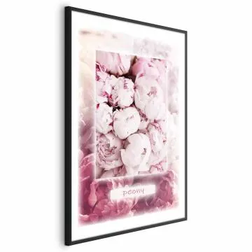 Plakat Delikatność wiosny 21x30 cm z ramą czarną z marginesem