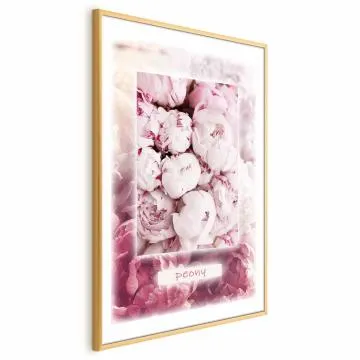 Plakat Delikatność wiosny 29,7x42 cm z ramą złotą z marginesem