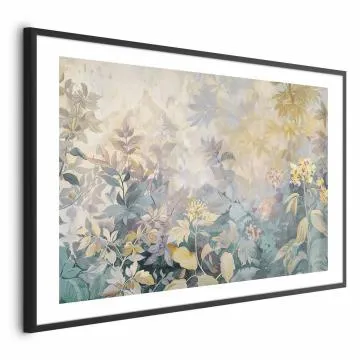 Plakat Gobelinowy wzór 42x29,7 cm z ramą czarną z marginesem