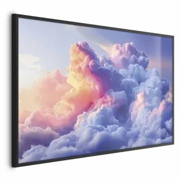 Plakat Chmury 42x29,7 cm z ramą czarną bez marginesu